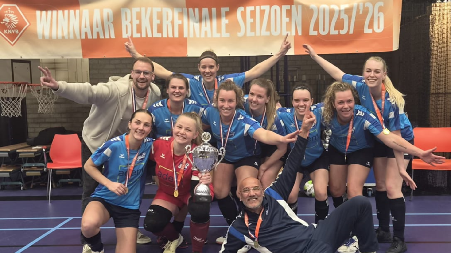 Dames FW1 winnen de beker!!!!!